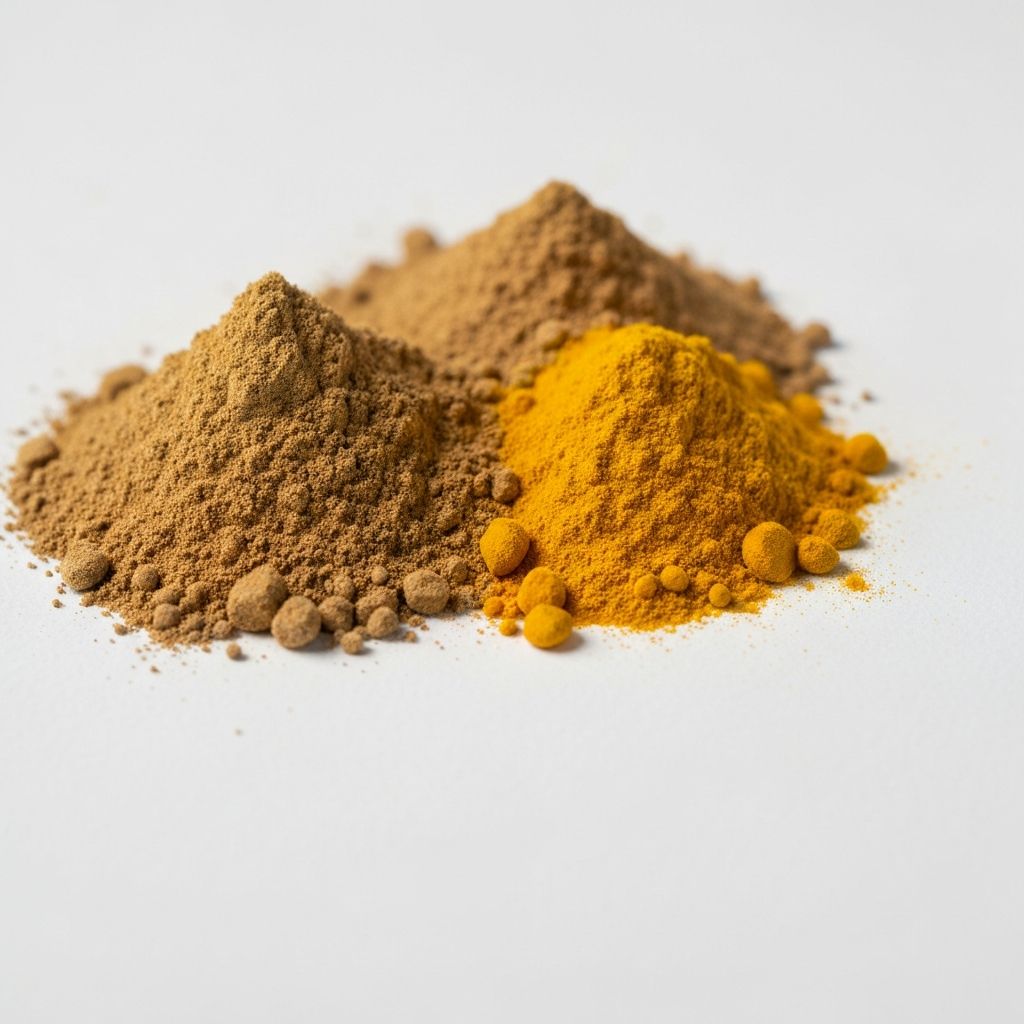 Combined Ashwagandha-turmeric powder blend